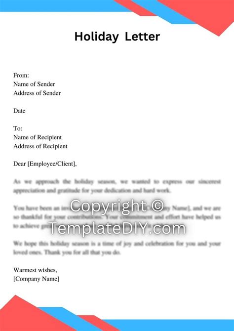 Corporate Holiday Letter Sample with Examples in PDF & Word in 2023 ...