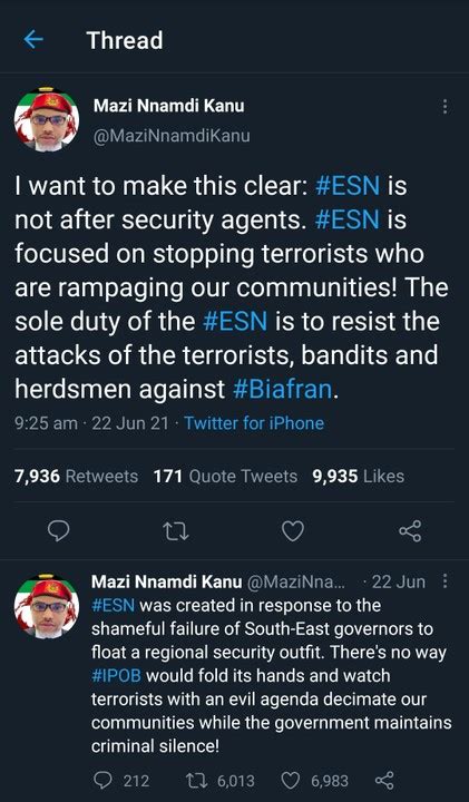 Timeline Of Nnamdi Kanu Hate Speeches And ESN Attacks - Politics - Nigeria