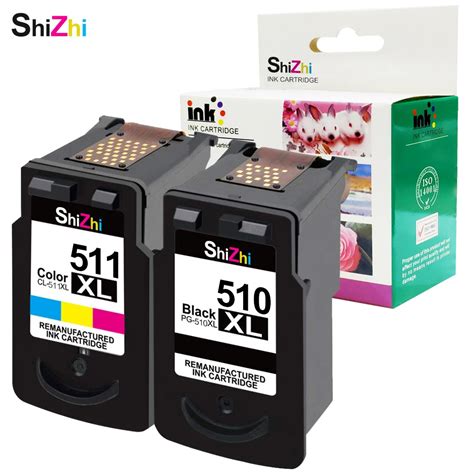 SHIZHI Ink cartridge Compatible For PG 510XL CL 511xl For Canon PIXMA MP240 MP250 MP260 MP270 ...