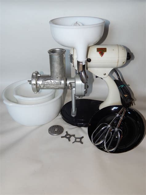 Vintage Sunbeam Automatic Mixmaster S Complete Set 16pc