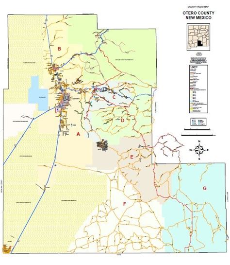 Road Maps | Otero County, NM