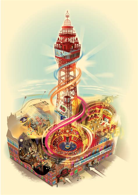 Blackpool Tower map on Behance