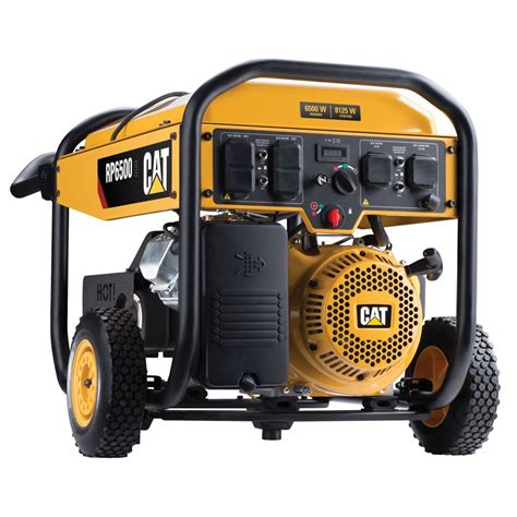 CAT RP6500E 6500 Watt Running/8125 Watt Starting Gas Powered Portable Generator - Walmart.com ...