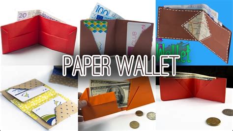 6 Best Paper Wallet | DIY | Origami Wallet - YouTube