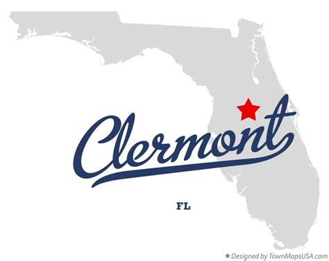 Map of Clermont, FL, Florida