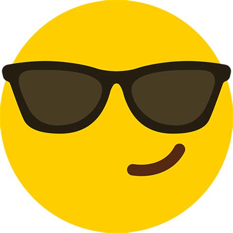 Sunglasses Emoji Cardboard Cutout Free Shipping