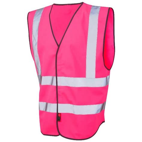 Leo Workwear W05-PK Pilton Pink Hi Vis Vest | BK Safetywear