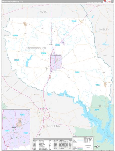 Nacogdoches County, TX Maps