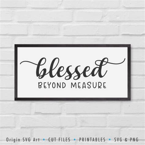 Blessed Beyond Measure SVG – Origin SVG Art