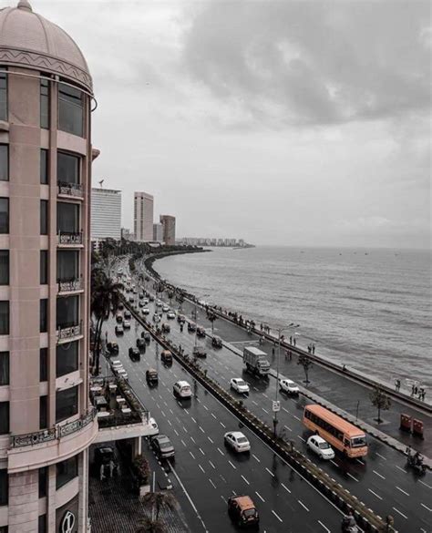 Marine drive in Mumbai India. This picture was clicked hours before a ...