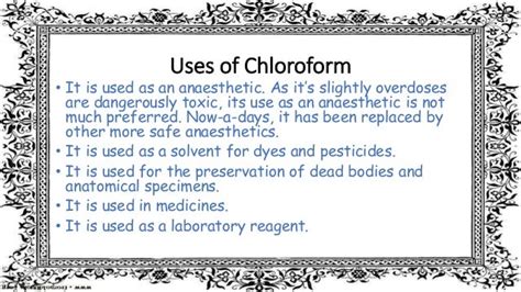 Chloroform - Formula, Preparation, Properties, Uses, History & Facts