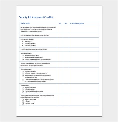 Security Assessment Template - 18+ (Word, Excel & PDF Format)