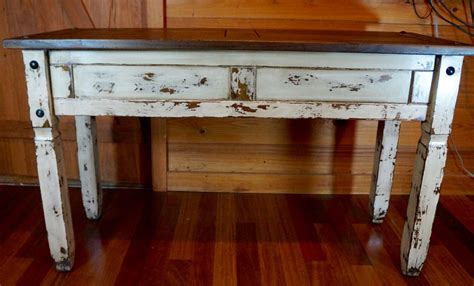 Rustic Distressed Farmhouse Sofa Table, Media Table, Rustic Console Table - Etsy