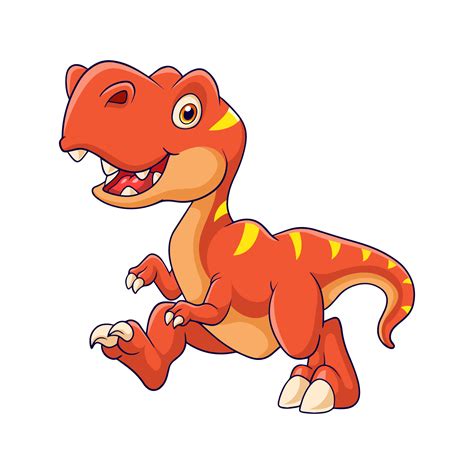 Red Dinosaur Tyrannosaur Cartoon Isolated Cute Illustration, 52% OFF