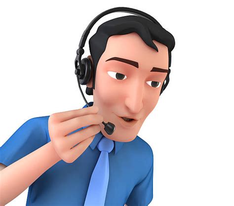 Royalty Free Business Person Three Dimensional Shape Cartoon Customer Service Representative ...