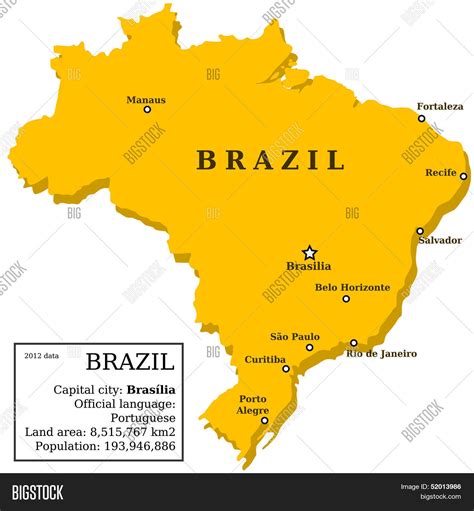 Brazil Map Vector & Photo (Free Trial) | Bigstock