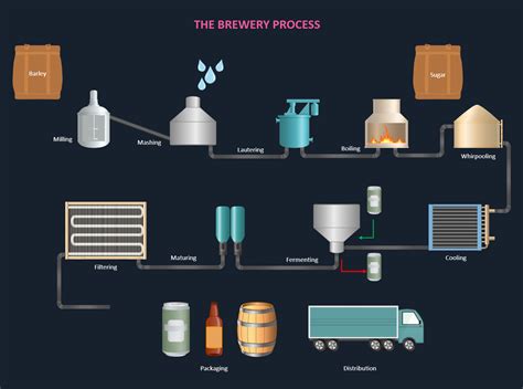 Brewing Process Diagram | EdrawMax | EdrawMax Templates