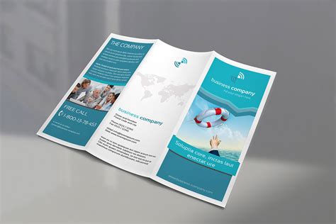 3 Fold Brochure Mockup Psd | MockupsCreative.com