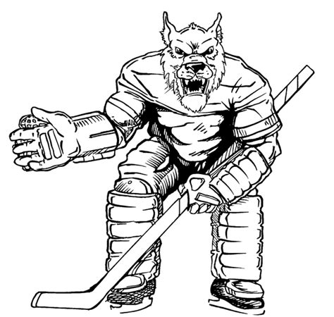 Nhl Mascots Pages Coloring Pages