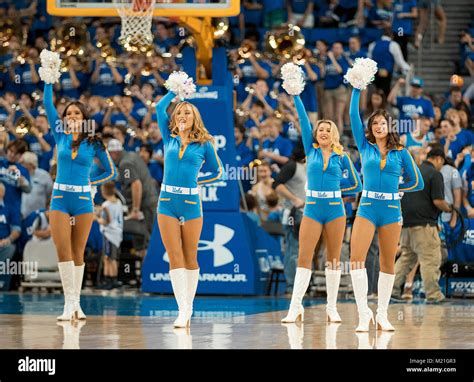 Los Angeles, CA, USA. 03rd Feb, 2018. The UCLA dance team performs ...