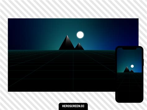 Wallpaper - Pyramids Night by Jorge Hardt on Dribbble