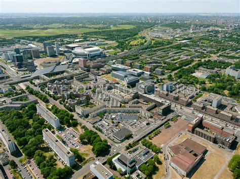 Aerophotostock | Amsterdam, luchtfoto Bijlmermeer, Bijlmer-Centrum, winkelcentrum Amsterdamse Poort