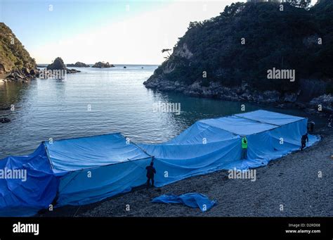 A view of the cove and beach in Taiji, Wakayama, Japan Stock Photo - Alamy