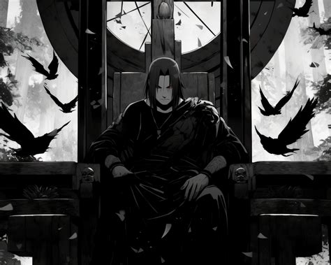 1280x1024 Resolution Itachi Uchiha Manga Sitting on a Throne 1280x1024 ...