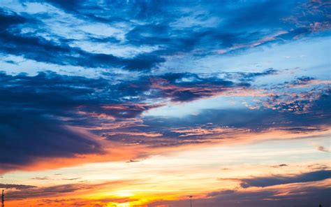 Fondos de pantalla Cielo, nubes, ocaso, anochecer 3840x2160 UHD 4K Imagen