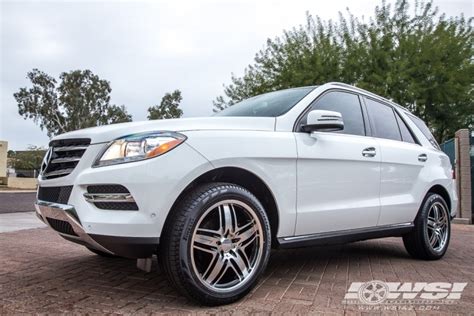 2014 Mercedes-Benz GLE/ML-Class with 20" Lorinser RS9 in Black (Polished) wheels | Wheel ...