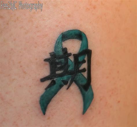 Hope Tattoo | Symbol for hope over the ovarian cancer ribbon… | Flickr