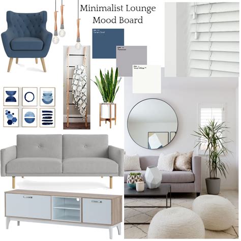 Minimalist Lounge Mood Board Interior Design Mood Board by Sarstally ...