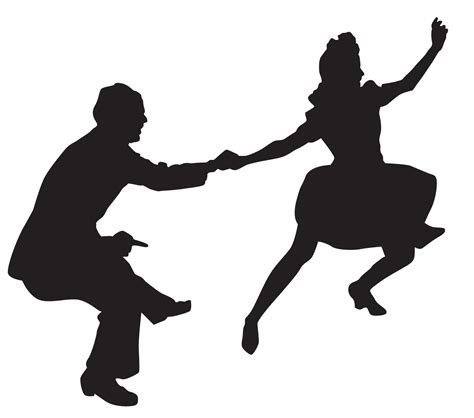 Swing Dancers Silhouette at GetDrawings | Free download