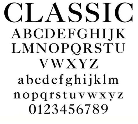 Classic Font | Seni