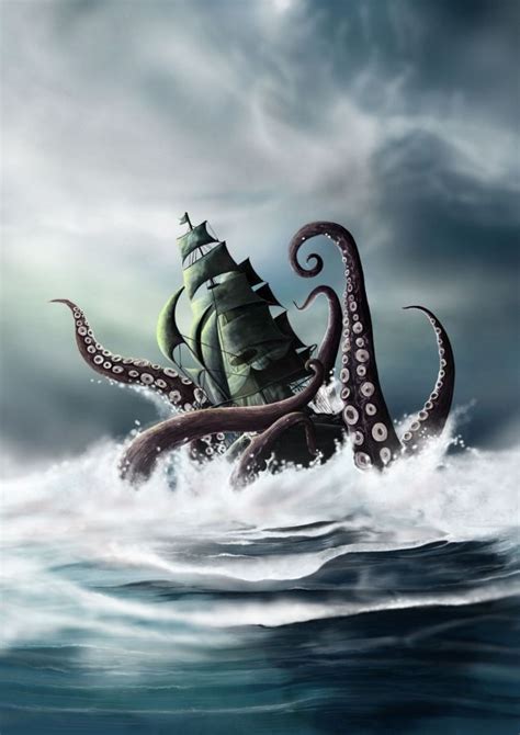 #Octopus #TheKraken | Kraken art, Kraken, Sea monsters