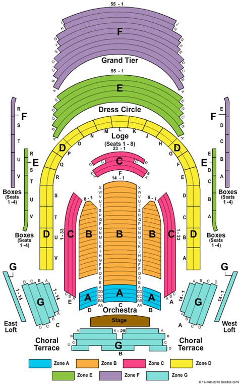 Meyerson Seating Chart - Church Music Institute