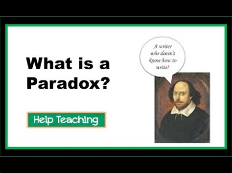 What is a Paradox? | Reading Literature Lesson - YouTube