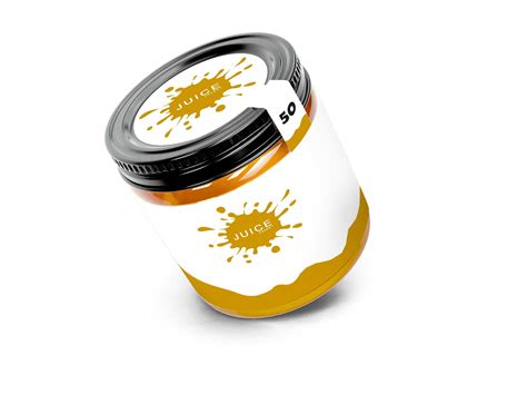 Free Tilt Honey Jar Mockup – FreeMockup.net