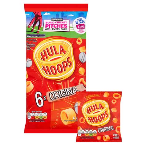 Hula Hoops Original Multipack Crisps Snacks 6 per pack | Zoom