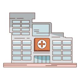 Hospital Simple Building Drawn PNG & SVG Design For T-Shirts