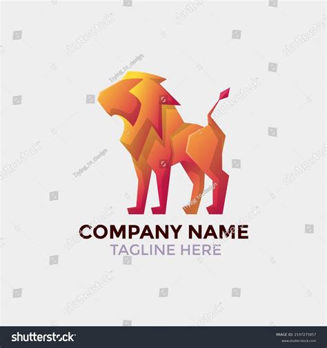 Colorful Lion Logo Vector Art Stock Vector (Royalty Free) 2197275857 ...