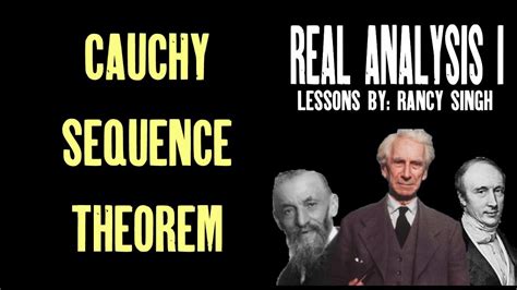 Cauchy Sequence Theorem, Example of Proving a Sequence is Cauchy [Real ...