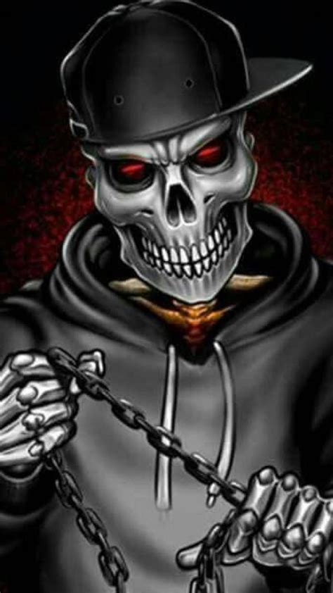 Gangster Skull Wallpaper