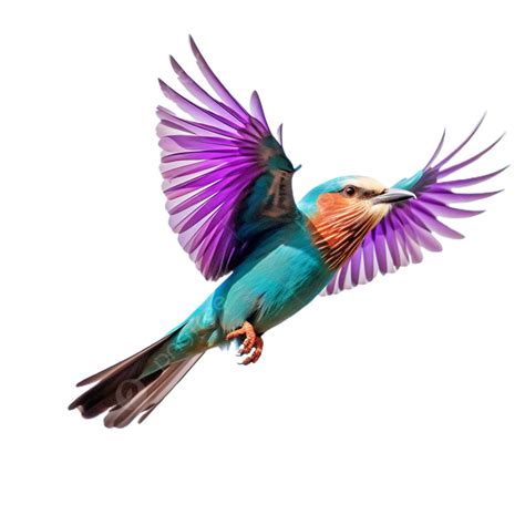 Flying Lilac Breasted Roller In Side View Copy, Feathers, Bird, Wings ...