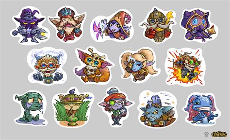 ArtStation - LoL stickers 2