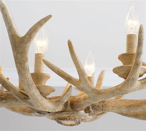 Faux Antler Linear Chandelier | Pottery Barn