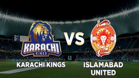 PSL 6: Karachi Kings will take on Islamabad United today