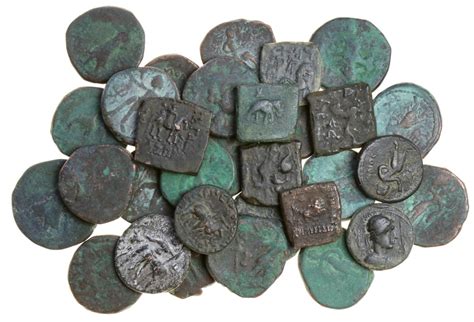 1211 - Kushan, Indo-Scythian & Indo-Greek, Copper Coins (30), Kushan (2...