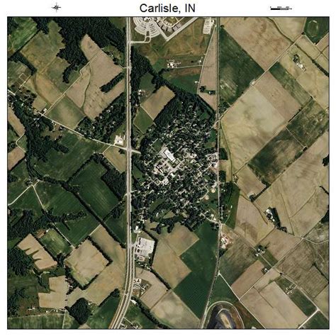 Aerial Photography Map of Carlisle, IN Indiana