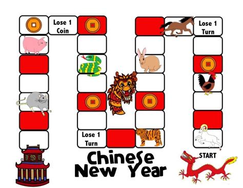 CHINESE NEW YEAR BOARD GAME FREE | Chinese new year activities, Chinese new year traditions, New ...